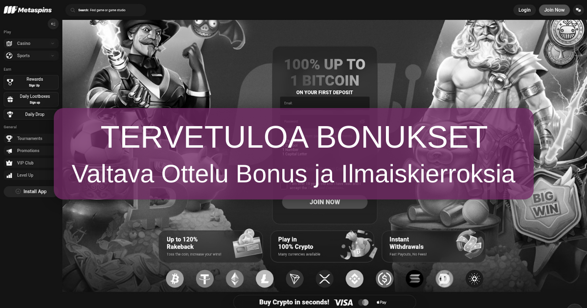 Meta Casino | Parhaat kolikkopelit ja kasinopelit Suomessa