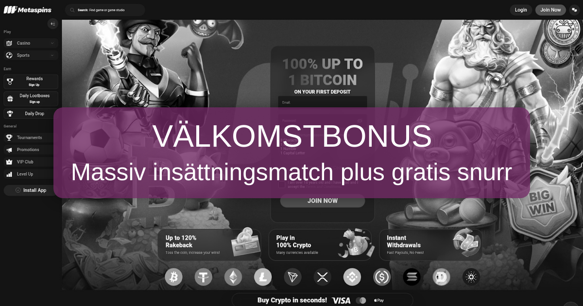 Meta Casino | Bästa slots och spel online Sverige